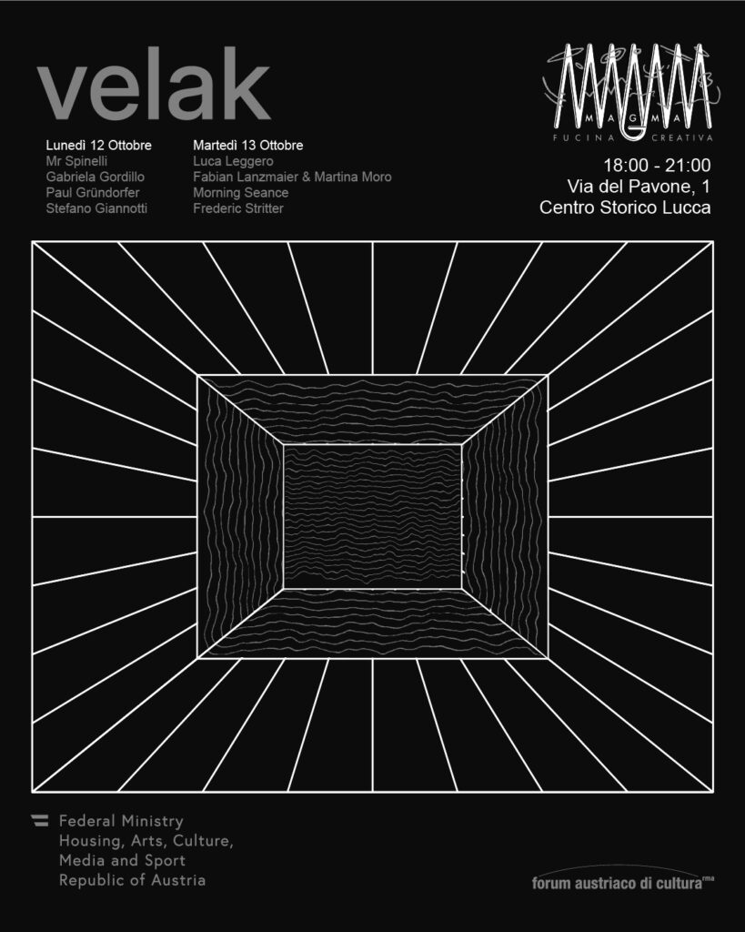 VELAK × MAGMA | due serate di suono sperimentale